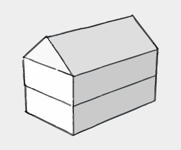 Eengezinswoning hoogbouw met zadeldak